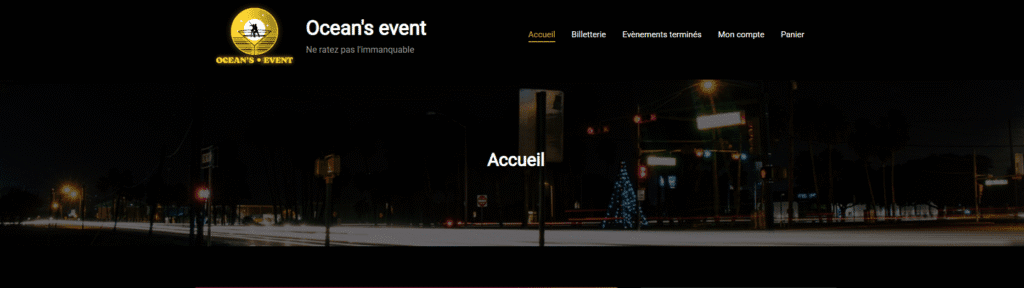 Aperçu du site OCEAN'S EVENT